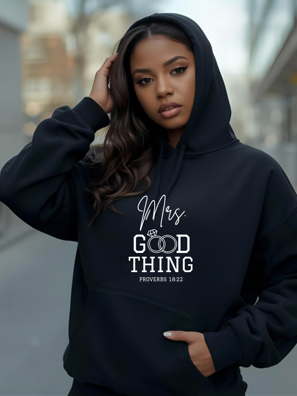 Proverbs 18:22 Couple's Crewneck Sweatshirt