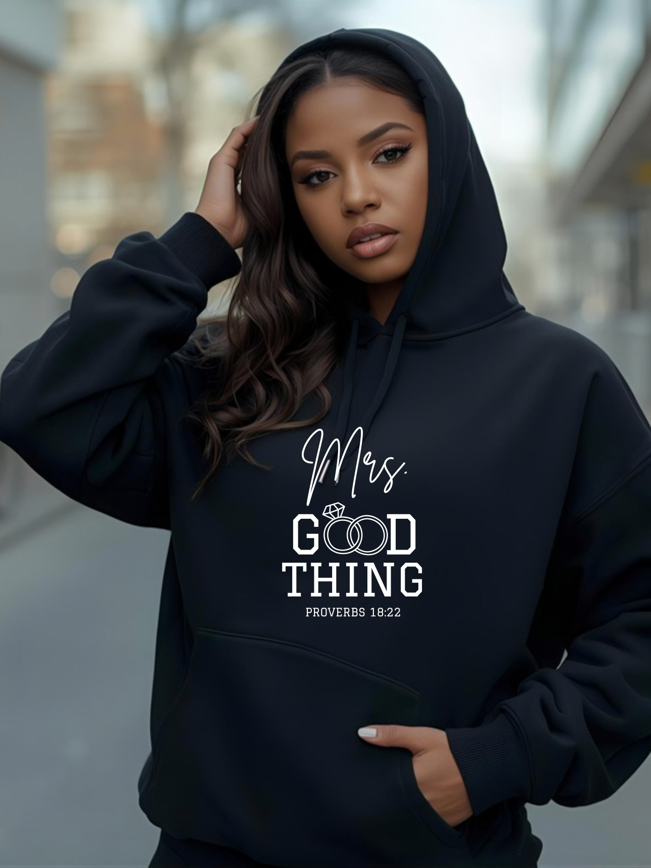 Proverbs 18:22 Couple's Crewneck Sweatshirt